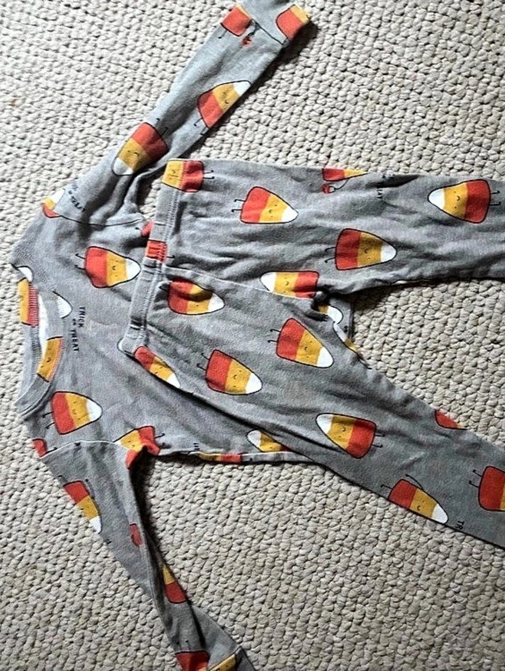 carter's Pajama Set Candy Corn Print Baby 3M